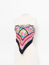Load image into Gallery viewer, Vintage x Pink Patterned Silk-feel Scarf