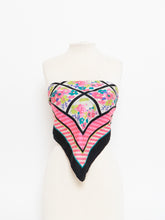 Load image into Gallery viewer, Vintage x Pink Patterned Silk-feel Scarf