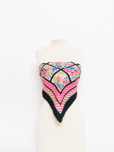 Load image into Gallery viewer, Vintage x Pink Patterned Silk-feel Scarf