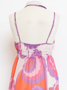 Vintage x Sheer Retro Purple & Pink Top (M, L)