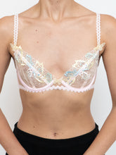 Load image into Gallery viewer, FOR LOVE &amp; LEMONS x Deadstock Sheer Pastel Butterfly Bra (XS, A, B Cup)