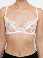 Load image into Gallery viewer, FOR LOVE &amp; LEMONS x Deadstock Sheer Pastel Butterfly Bra (XS, A, B Cup)