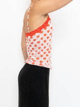 Load image into Gallery viewer, Vintage x Deadstock Pink &quot;Cute&quot; Mesh &amp; Lace Tank (XS, S)
