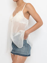 Load image into Gallery viewer, Vintage x Cream Sheer Layered Bra Top (S, M, B Cup)