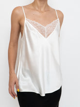 Load image into Gallery viewer, Modern x Deadstock White Silk &amp; Lace Top (M)