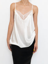 Load image into Gallery viewer, Modern x Deadstock White Silk &amp; Lace Top (M)