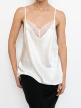 Load image into Gallery viewer, Modern x Deadstock White Silk &amp; Lace Top (M)