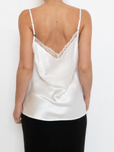 Load image into Gallery viewer, Modern x Deadstock White Silk &amp; Lace Top (M)