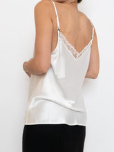 Load image into Gallery viewer, Modern x Deadstock White Silk &amp; Lace Top (M)