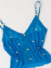 Load image into Gallery viewer, VINTAGE  x Blue Mesh Floral Embroidered Set (XS, S)