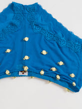 Load image into Gallery viewer, VINTAGE  x Blue Mesh Floral Embroidered Set (XS, S)