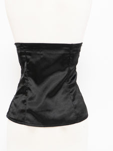 VINTAGE x LE CHATEAU Black Rectangle Sequin Top (M)