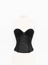 Load image into Gallery viewer, Vintage x VERA WANG Black Lace Corset (XS, 34B)