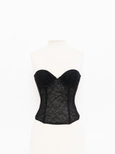 Load image into Gallery viewer, Vintage x VERA WANG Black Lace Corset (XS, 34B)
