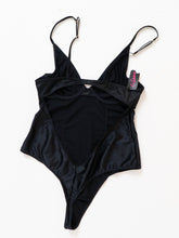 Load image into Gallery viewer, Modern x Deadstock Black Satin Bodysuit (S)