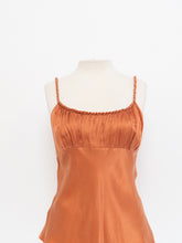 Load image into Gallery viewer, Vintage x SPENSER JEREMY Apricot Silk Tank (M, L)