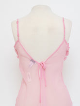 Load image into Gallery viewer, Vintage x Deadstock Pink Sheer Flowy Tank (M, L)