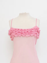 Load image into Gallery viewer, Vintage x Deadstock Pink Sheer Flowy Tank (M, L)
