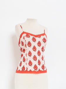 Vintage x Cupid Sem-Sheer Lace "To the One I Love" Tank (S, M)
