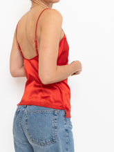 Load image into Gallery viewer, DEADSTOCK x Red Silk &amp; Lace Tank (XS, S)