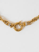 Load image into Gallery viewer, Vintage x Gold Chunky Circle Rhinestone Necklace