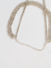 Load image into Gallery viewer, Vintage x Silver Layered Rhinestone Necklace