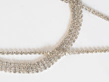 Load image into Gallery viewer, Vintage x Silver Layered Rhinestone Necklace