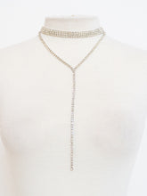 Load image into Gallery viewer, Vintage x Silver Layered Rhinestone Necklace