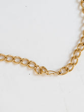 Load image into Gallery viewer, Vintage x MONET Gold Chunky Green Circle Necklace