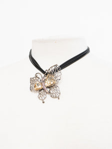 Vintage x Butterfly Rhinestone Choker