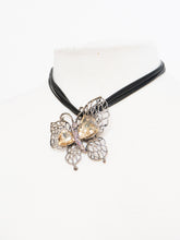 Load image into Gallery viewer, Vintage x Butterfly Rhinestone Choker