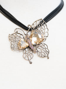 Vintage x Butterfly Rhinestone Choker