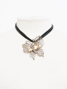 Vintage x Butterfly Rhinestone Choker