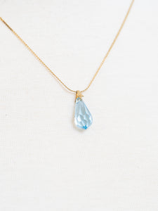 Vintage x Gold & Blue Gemstone Necklace