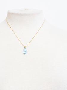 Vintage x Gold & Blue Gemstone Necklace