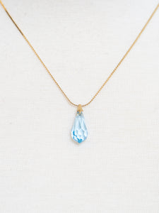 Vintage x Gold & Blue Gemstone Necklace