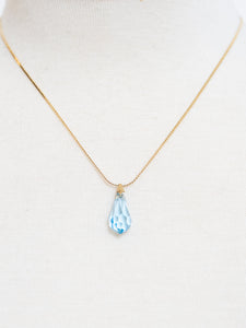 Vintage x Gold & Blue Gemstone Necklace