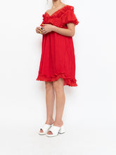 Load image into Gallery viewer, Vintage x Silk Red Night Gown (S, M)