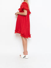 Load image into Gallery viewer, Vintage x Silk Red Night Gown (S, M)