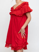 Load image into Gallery viewer, Vintage x Silk Red Night Gown (S, M)