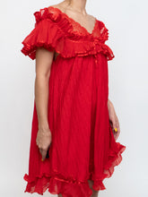 Load image into Gallery viewer, Vintage x Silk Red Night Gown (S, M)