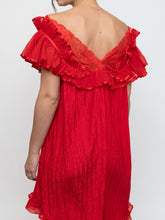 Load image into Gallery viewer, Vintage x Silk Red Night Gown (S, M)