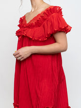 Load image into Gallery viewer, Vintage x Silk Red Night Gown (S, M)