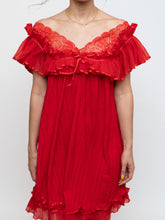 Load image into Gallery viewer, Vintage x Silk Red Night Gown (S, M)
