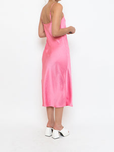 WILFRED x Pink Satin Slip Dress (XS)