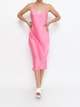 Load image into Gallery viewer, WILFRED x Pink Satin Slip Dress (XS)