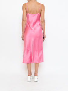WILFRED x Pink Satin Slip Dress (XS)
