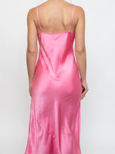 Load image into Gallery viewer, WILFRED x Pink Satin Slip Dress (XS)