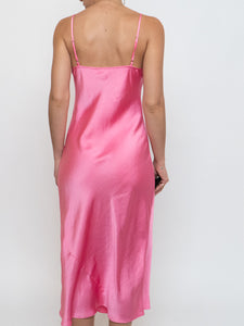 WILFRED x Pink Satin Slip Dress (XS)