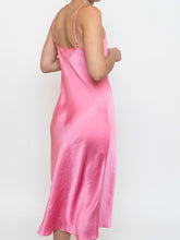 Load image into Gallery viewer, WILFRED x Pink Satin Slip Dress (XS)